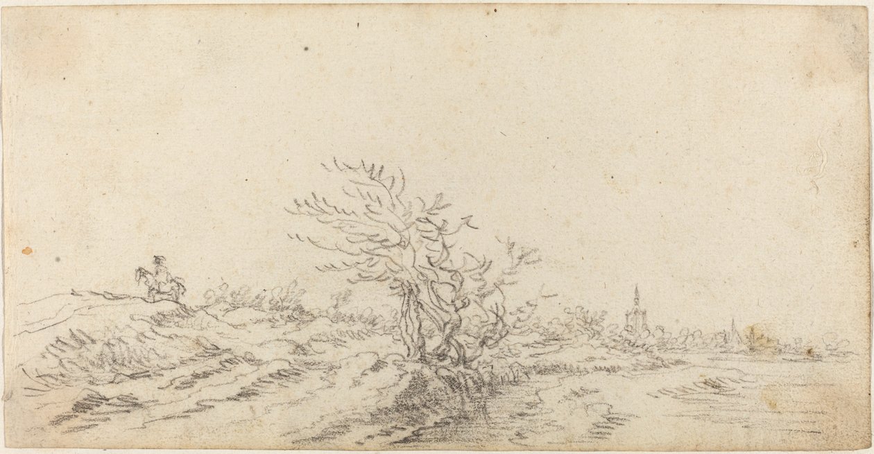 Lovas a dűnék között alkotó: Jan van Goyen