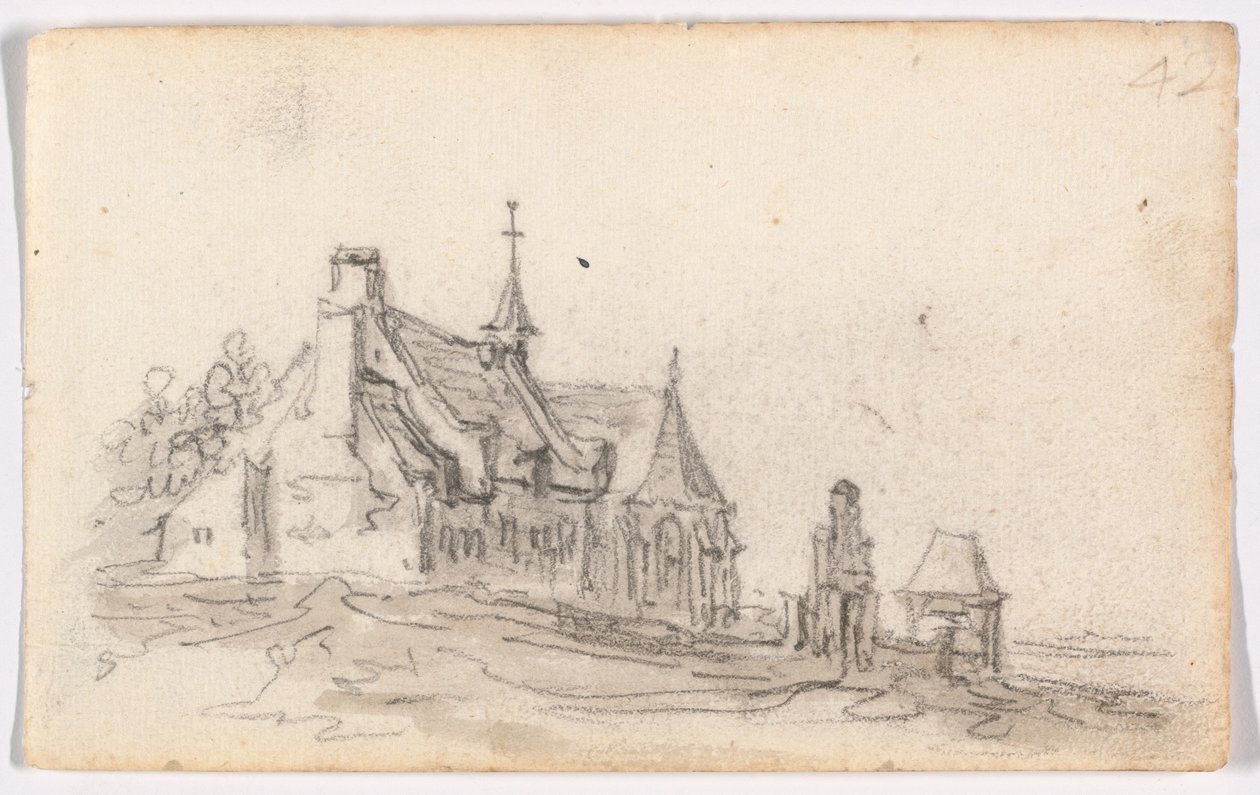 Leprások háza Clevesben alkotó: Jan van Goyen