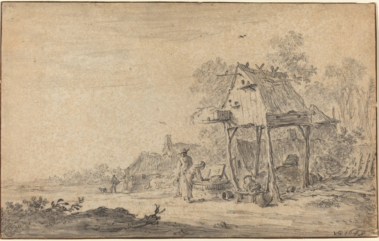 Folyói táj alkotó: Jan van Goyen