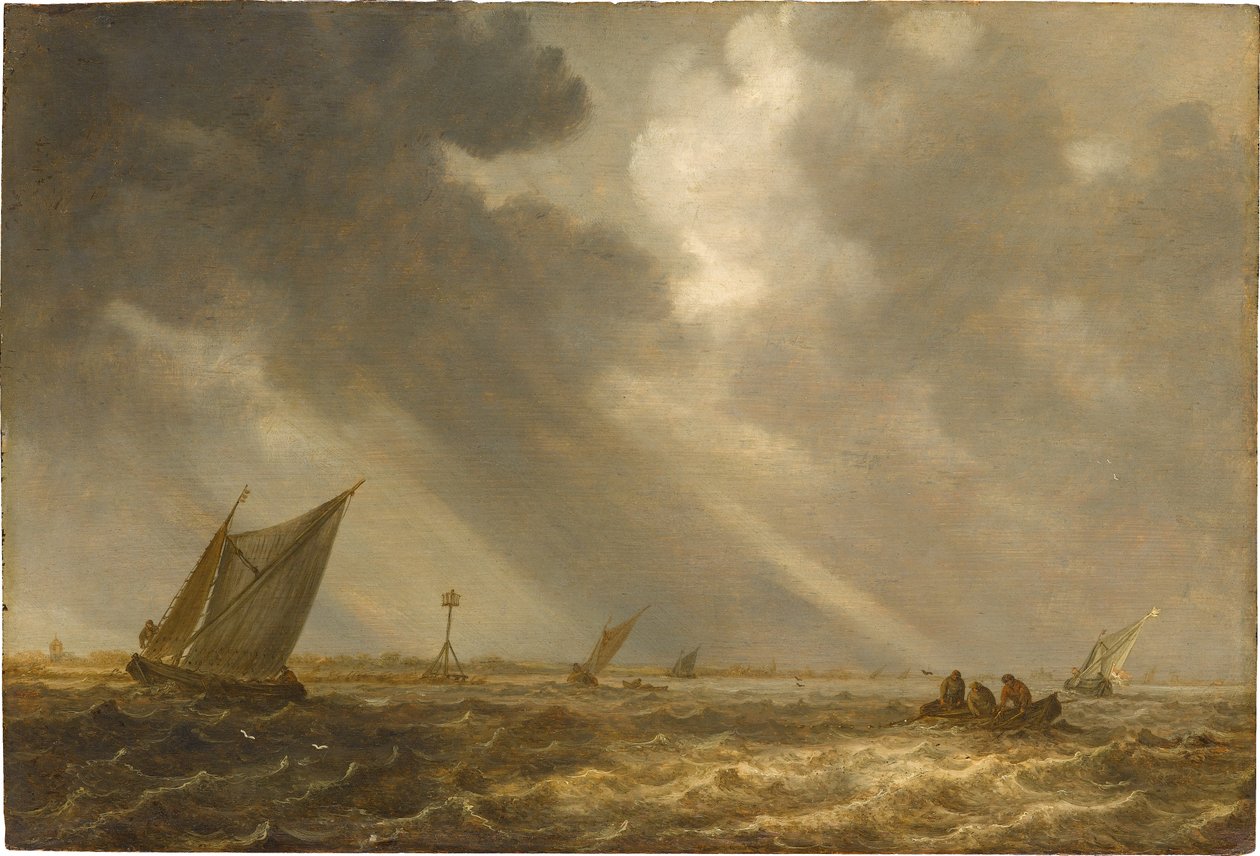 Vihar a Haarlemi-tavon alkotó: Jan van Goyen
