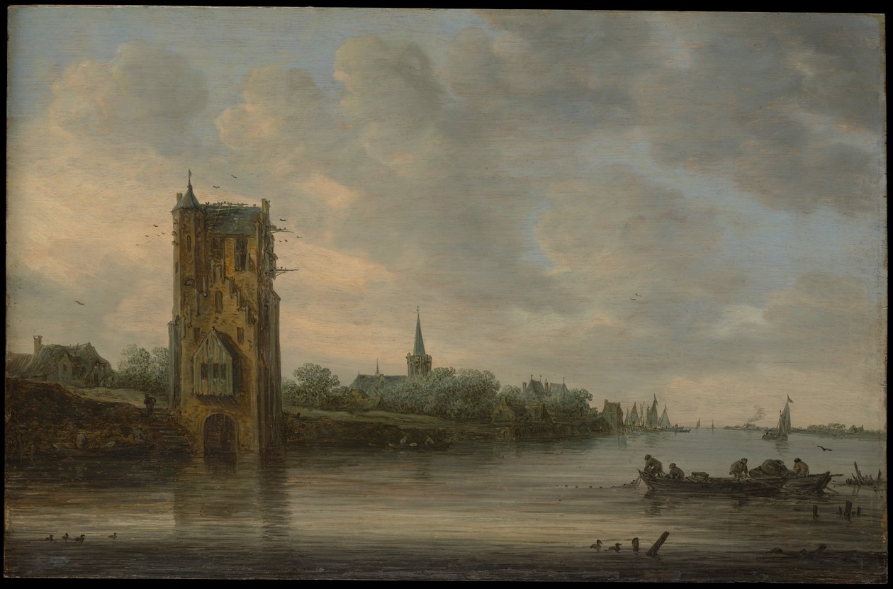 A Pelkus-kapu Utrecht közelében alkotó: Jan van Goyen