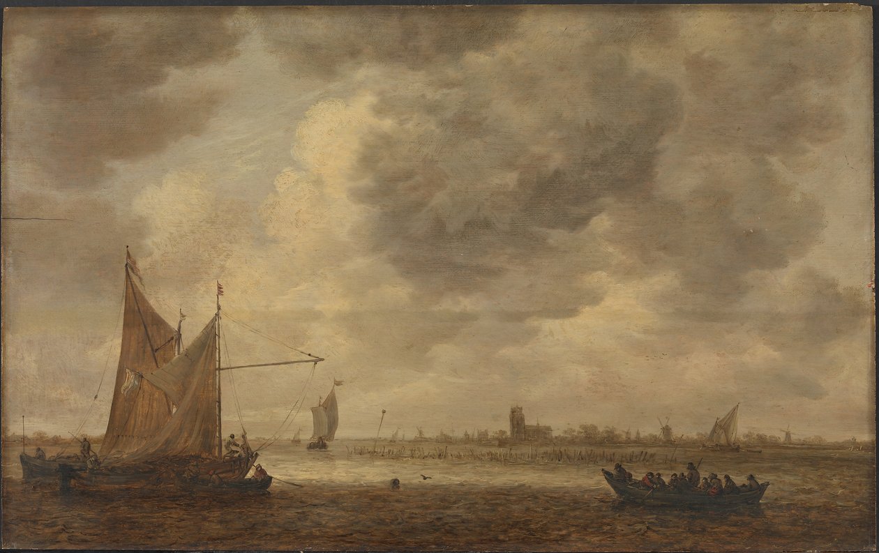 Az Oude Maas folyó Dordrecht közelében alkotó: Jan van Goyen