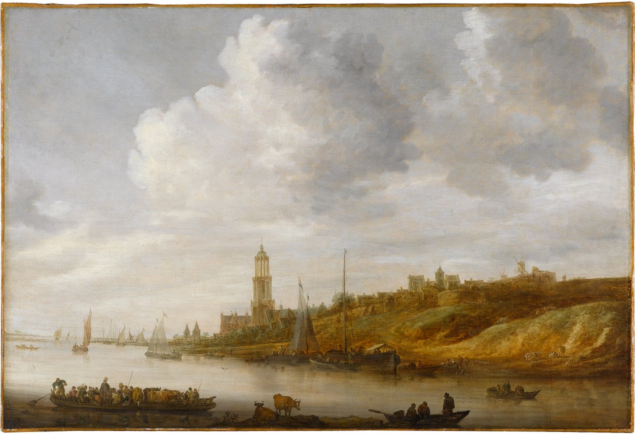 Átkelés a Rajnán Rhenennél alkotó: Jan van Goyen