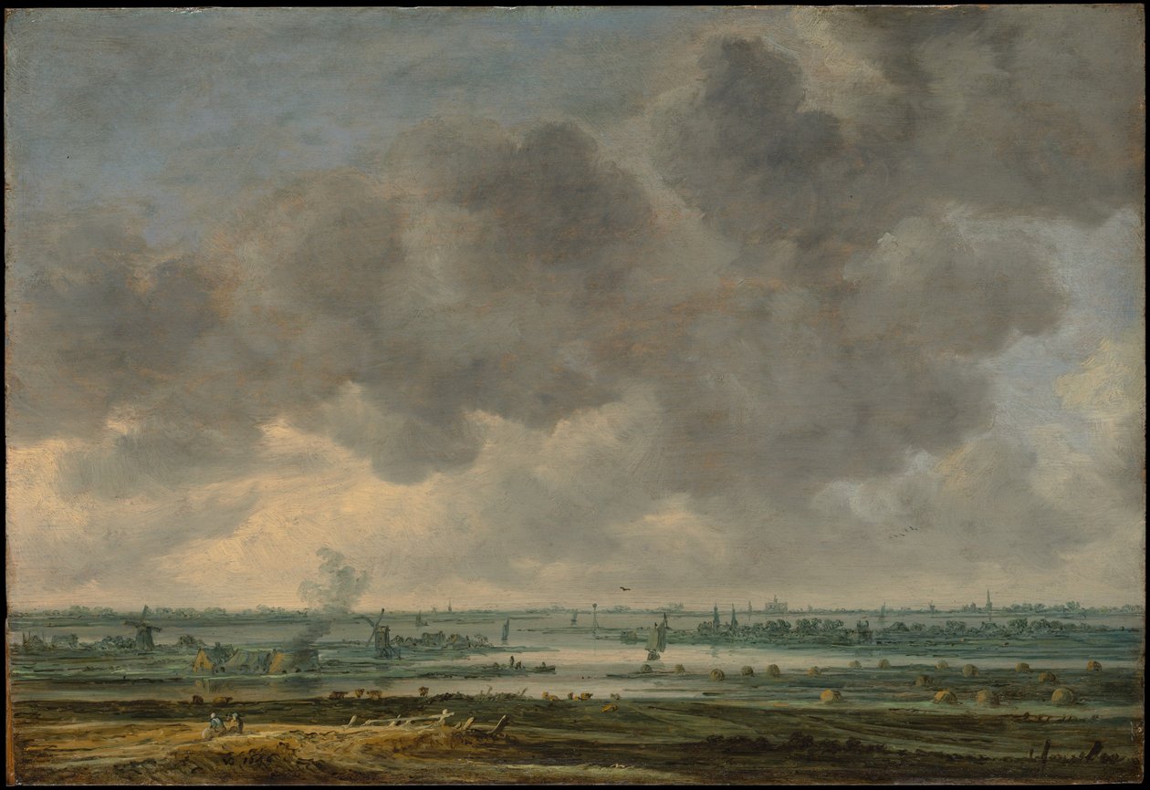 Haarlem és a Haarlemmer Meer látképe alkotó: Jan van Goyen