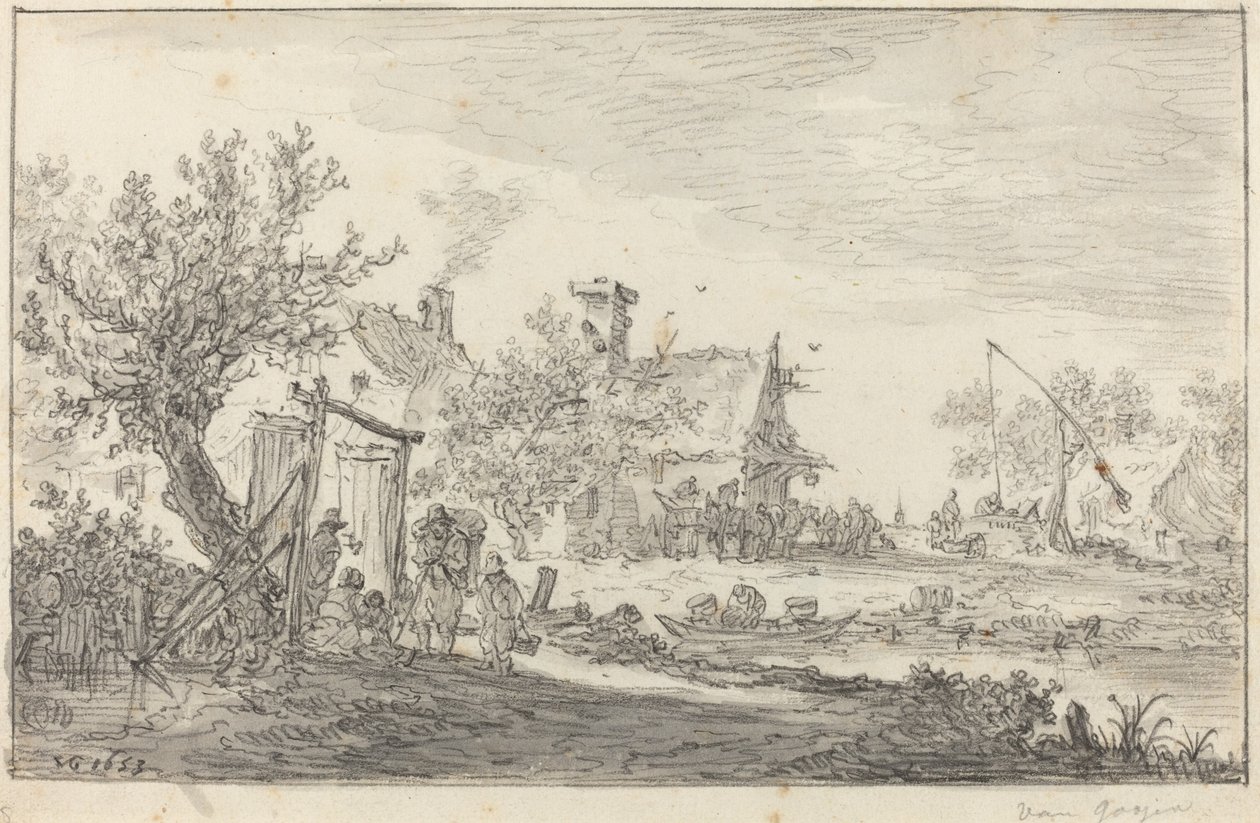 Wayside Inn alkotó: Jan van Goyen