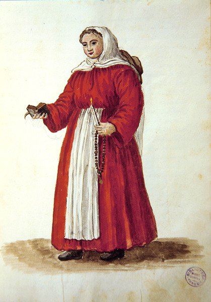 Egy fiatal velencei árva (toll, tinta és WC papíron) alkotó: Jan van Grevenbroeck
