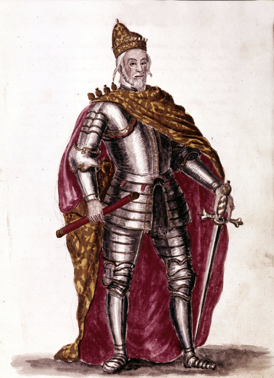 Sebastiano Venier dózse (1577-1578). Akvarell rajz és tus Jan van Grevenbroeck (vagy Giovanni Grevembroch (Grevenbroch) (1731-1807) „A velencei szokások” című kéziratából alkotó: Jan van Grevenbroeck