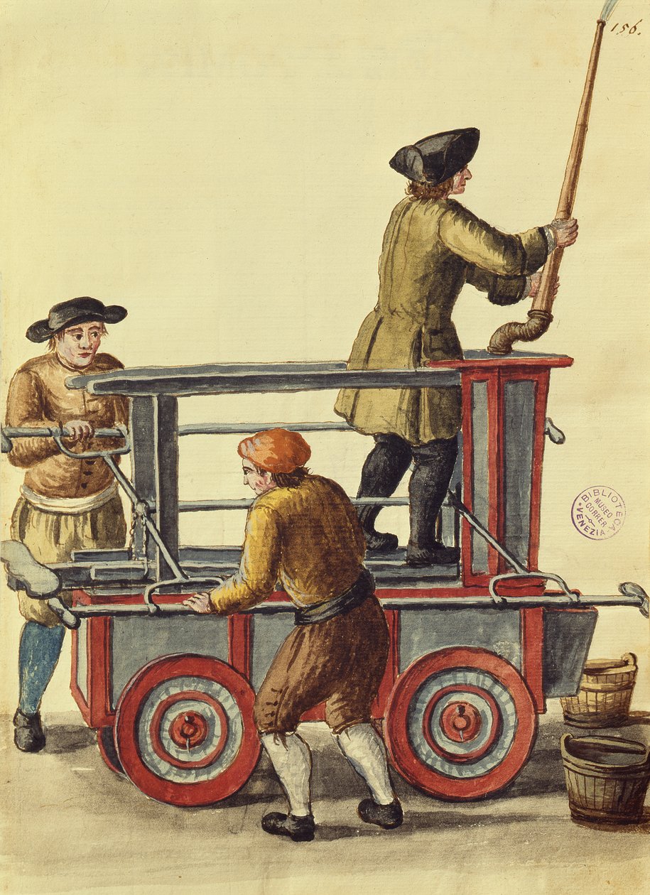 Hidraulikus szivattyú (toll, tinta és WC papíron) alkotó: Jan van Grevenbroeck