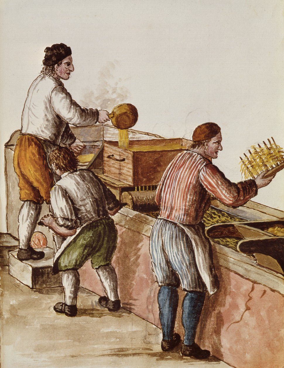 Velencei viaszfinomító (toll, tinta és WC papíron) alkotó: Jan van Grevenbroeck