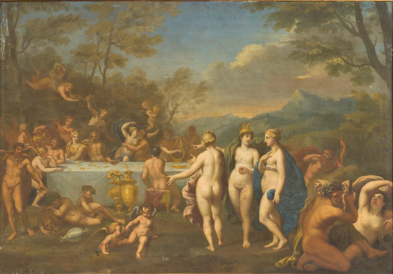 Istenek összejövetele alkotó: Jan van Haensbergen