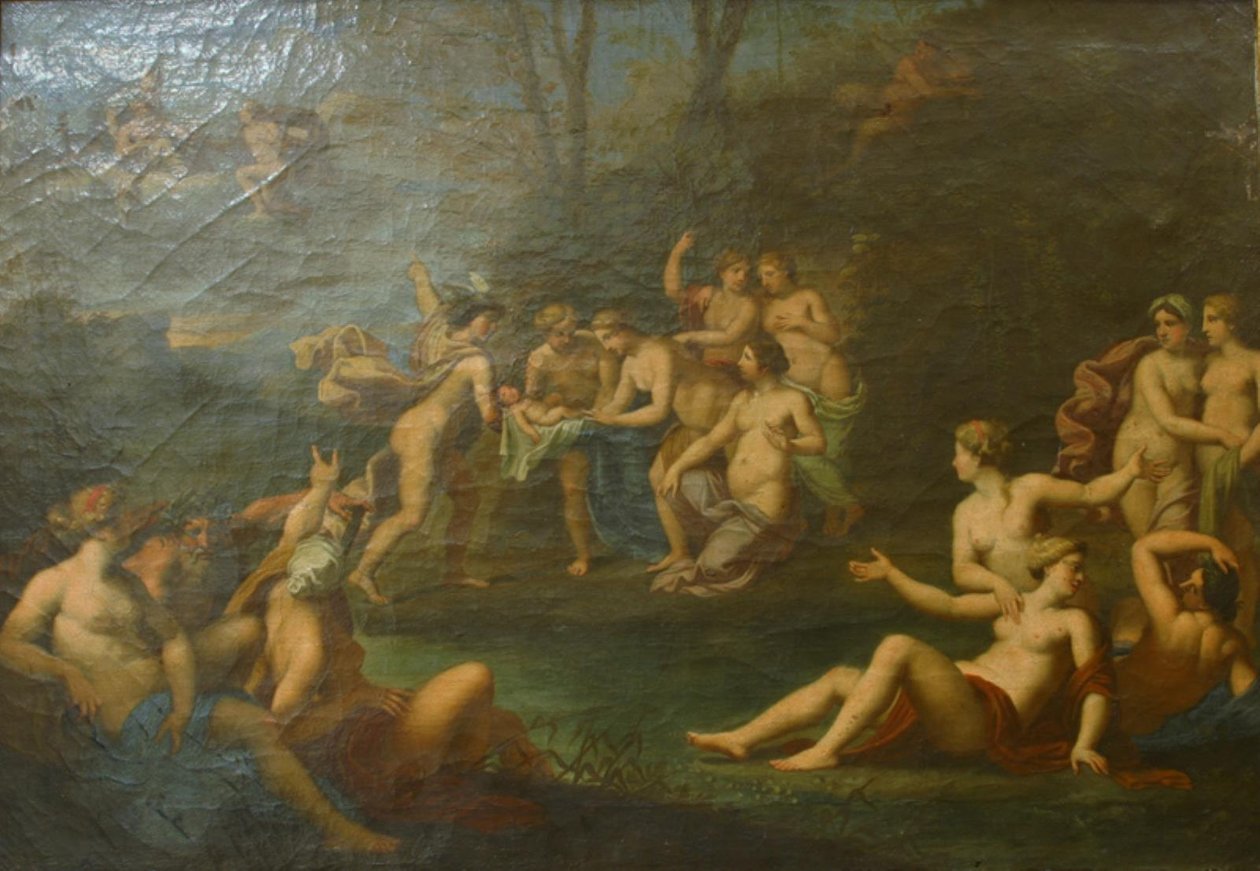 Bacchus nevelése alkotó: Jan van Haensbergen