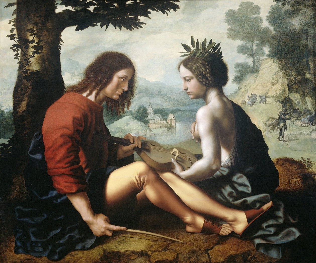 A természet allegóriája, mint a művészet anyja Allegória (a természet mint a művészet dajkája) alkotó: Jan van Hemessen