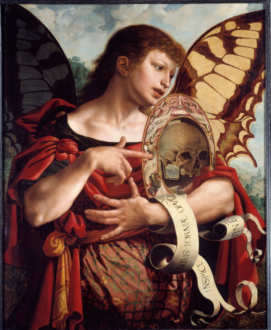 Vanite. Jan Sanders Van Hemessen festménye (1500-1560) alkotó: Jan van Hemessen
