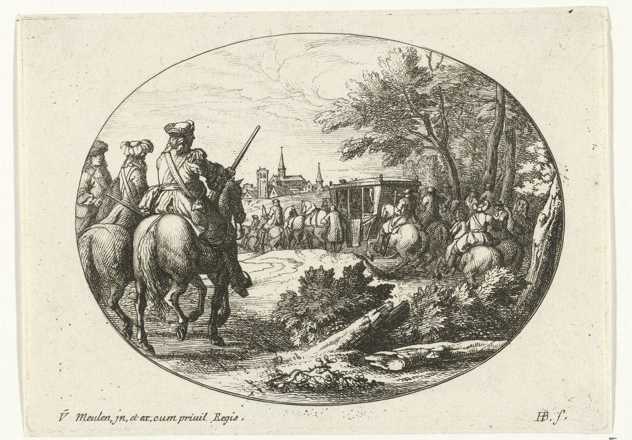Egy város ostroma Katonai jelenetek XIV. Lajos francia király életéből (sorozat címe) alkotó: Jan van Huchtenburg