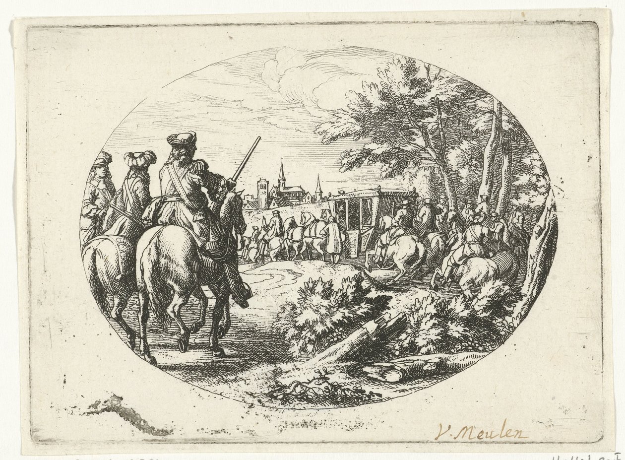 Egy város ostroma Katonai jelenetek XIV. Lajos francia király életéből (sorozat címe) alkotó: Jan van Huchtenburg