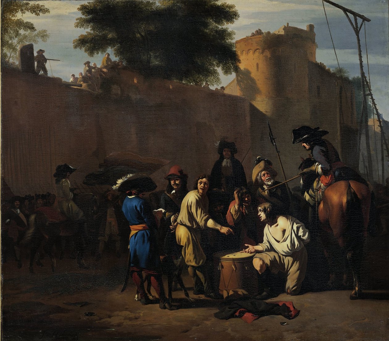 Kockadobás életre vagy halálra alkotó: Jan van Huchtenburg