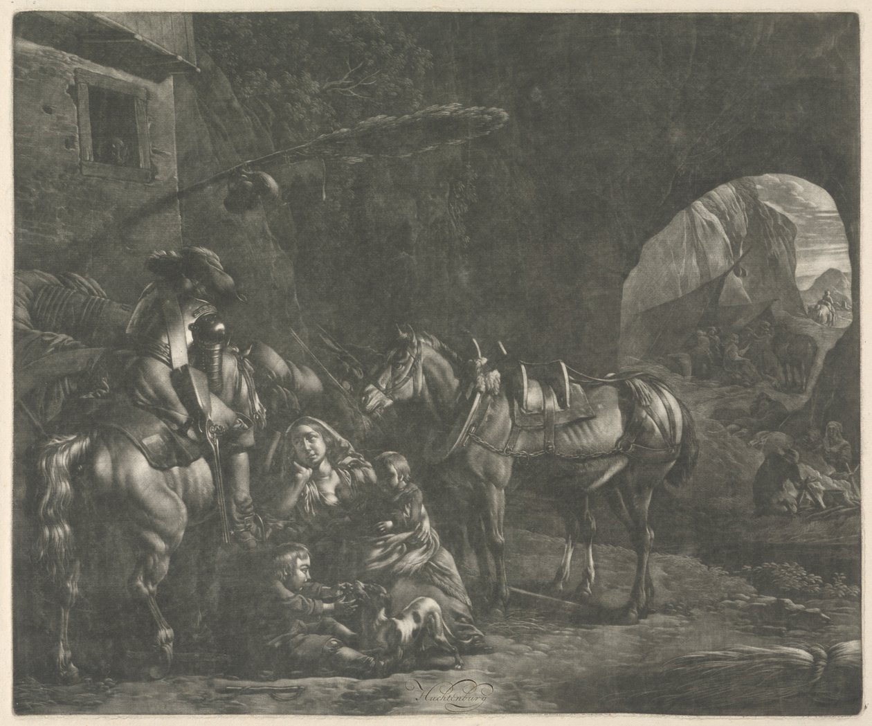A kétgyermekes anya alkotó: Jan van Huchtenburg