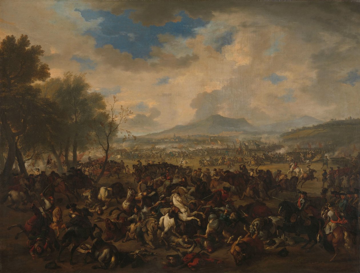 A Ramillies-i csata a franciák és a szövetséges hatalmak között, 1706. május 23 alkotó: Jan van Huchtenburg