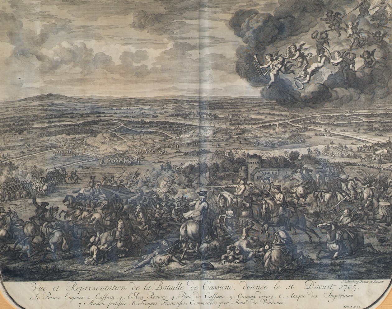 A cassanói csata 1705. augusztus 16-án alkotó: Jan van Huchtenburgh