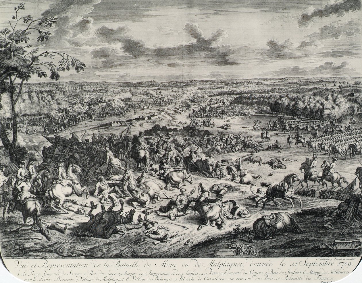A malplaqueti csata 1709. szeptember 11-én alkotó: Jan van Huchtenburgh