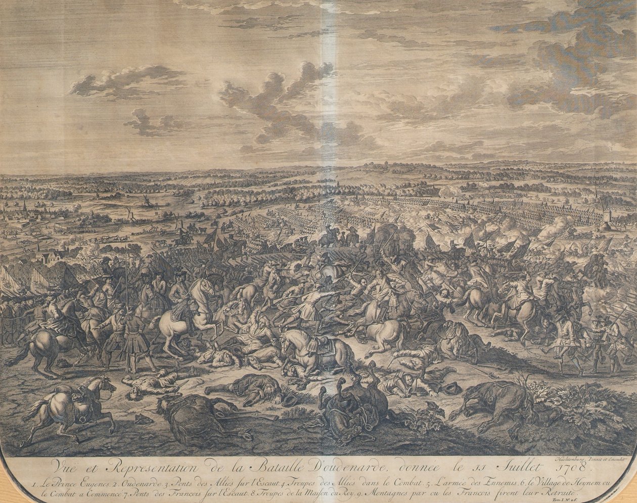 Az oudenaardei csata 1708. július 11-én alkotó: Jan van Huchtenburgh