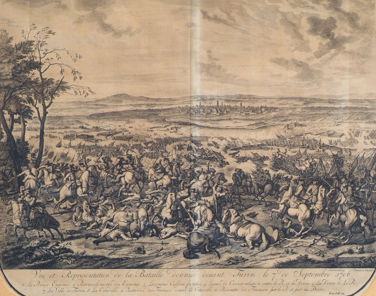 A torinói csata 1706. szeptember 7-én alkotó: Jan van Huchtenburgh