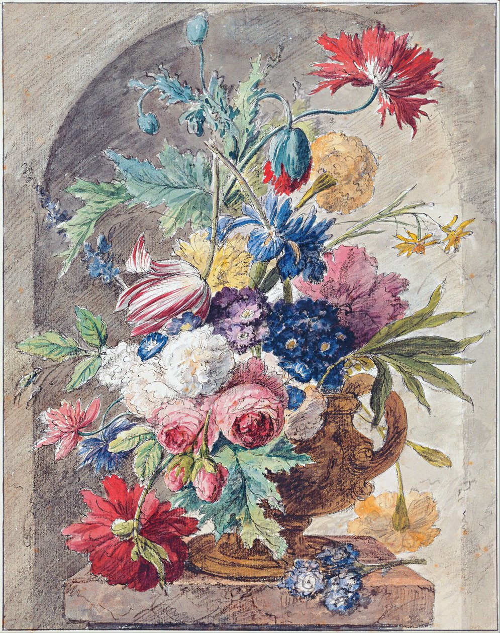 Virágcsendélet, 1734 körül alkotó: Jan van Huysum