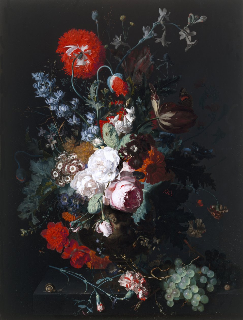 Virág- és gyümölcscsendélet, 1715 körül alkotó: Jan van Huysum