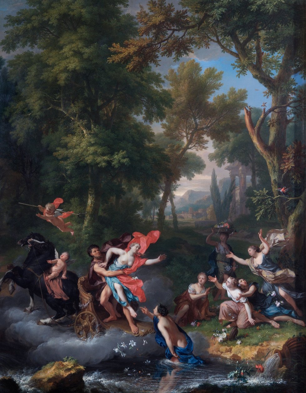 Proserpina repce (olaj tölgyfa panelen) alkotó: Jan van Huysum