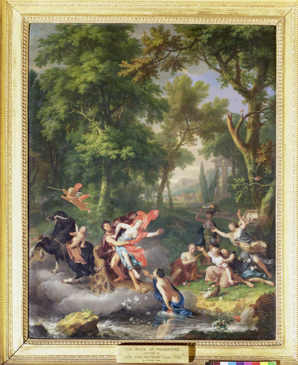 Proserpine megerőszakolása alkotó: Jan van Huysum