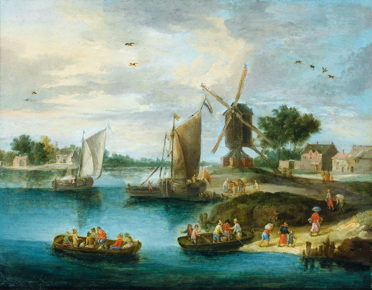 Tájkép malommal alkotó: Jan van Kessel the Elder