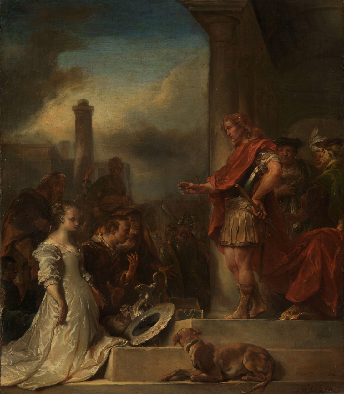 Scipio kontinenciája alkotó: Jan van  Noordt