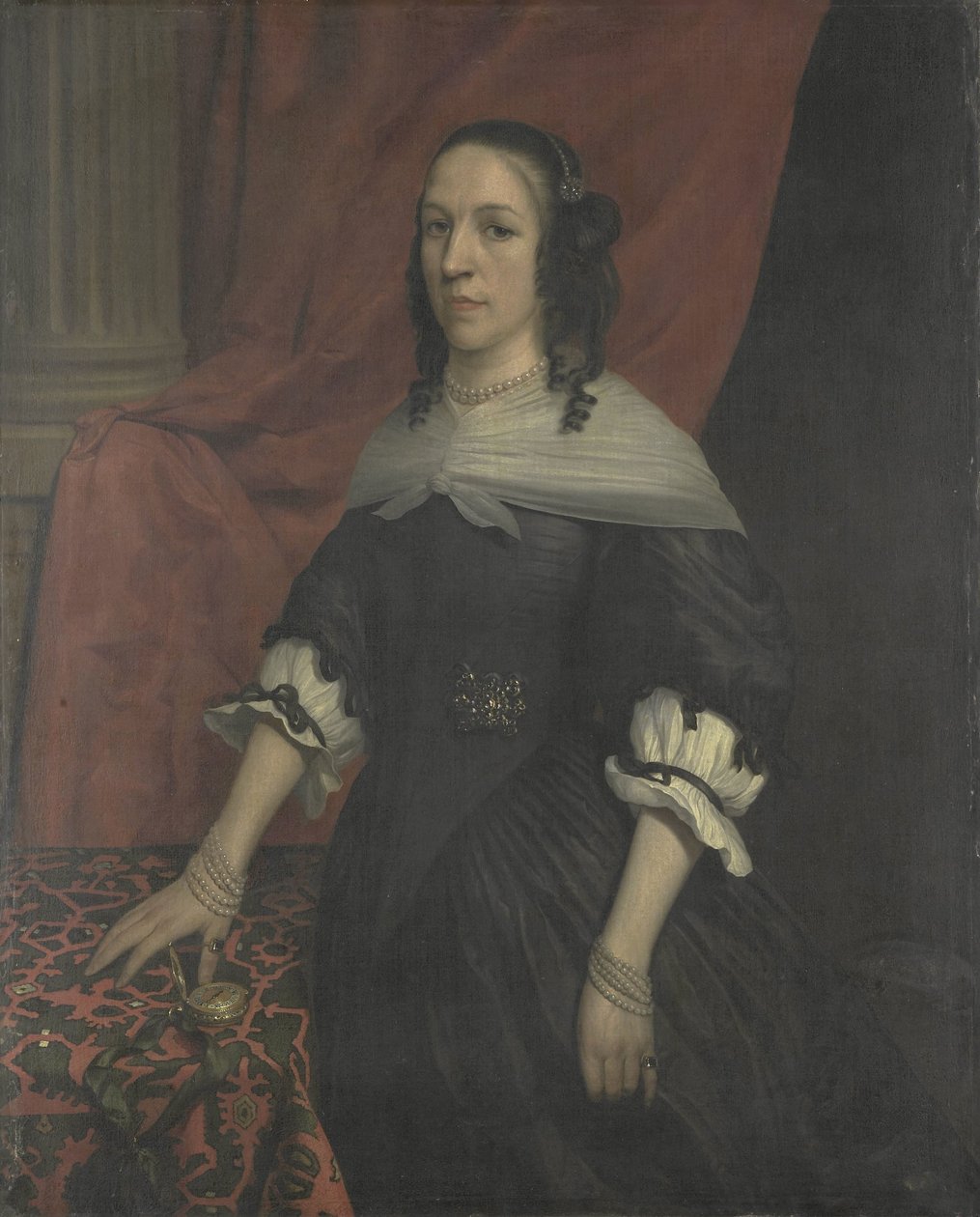Egy nő portréja, valószínűleg Anna van Bourgondië, a Slot Windenburg op Dryschor (Schouwen) alapítója és Adolf van Kleef felesége alkotó: Jan van Rossum