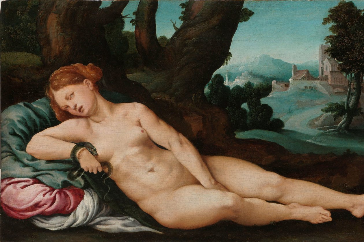 A haldokló Kleopátra alkotó: Jan van Scorel (attributed to)