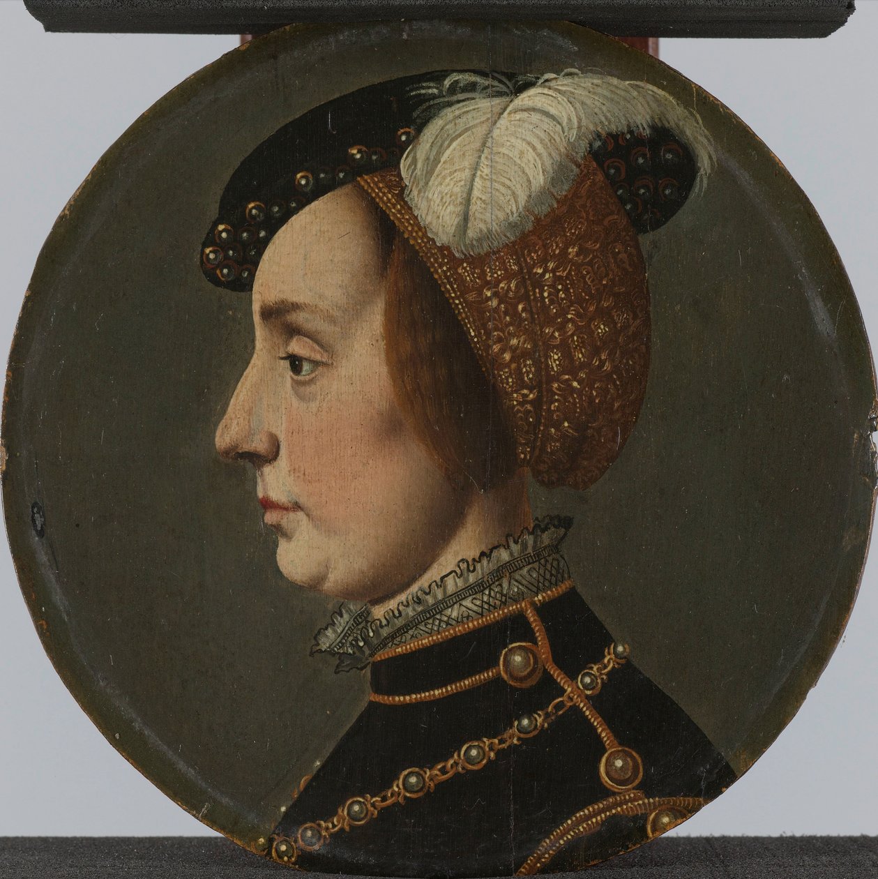 Lotharingiai Anna portréja, René de Chalon, Orange herceg hitvese alkotó: Jan van Scorel (possibly copy after)
