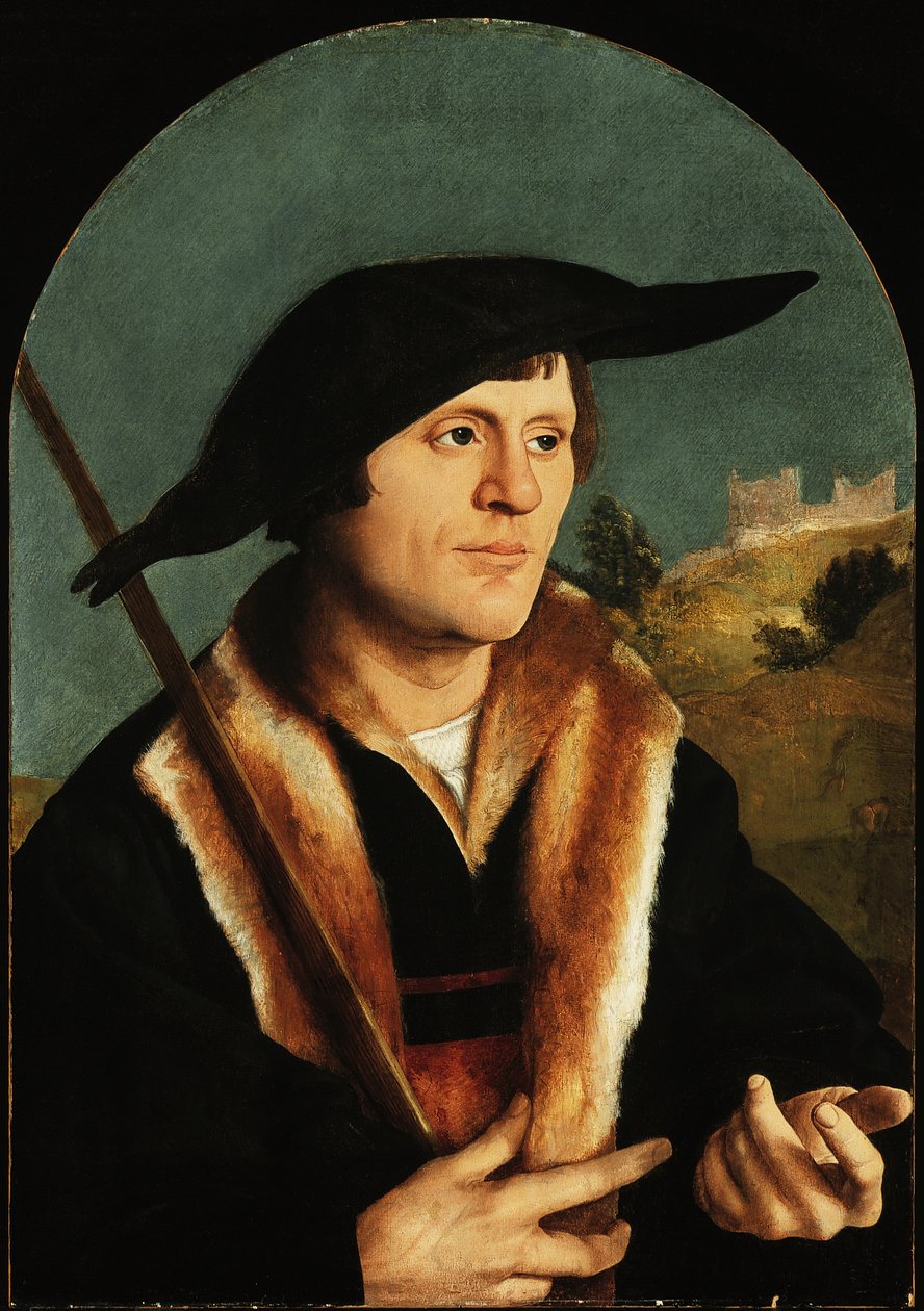 Egy zarándok, 153040 körül (olaj, boltíves masonit panelen) alkotó: Jan van Scorel