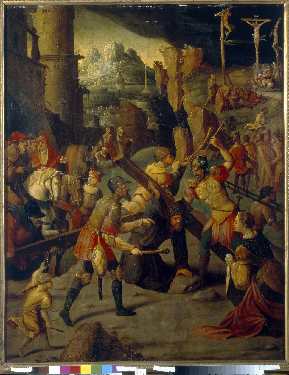 Krisztus szenvedésének epizódja: kálvária alkotó: Jan van Scorel