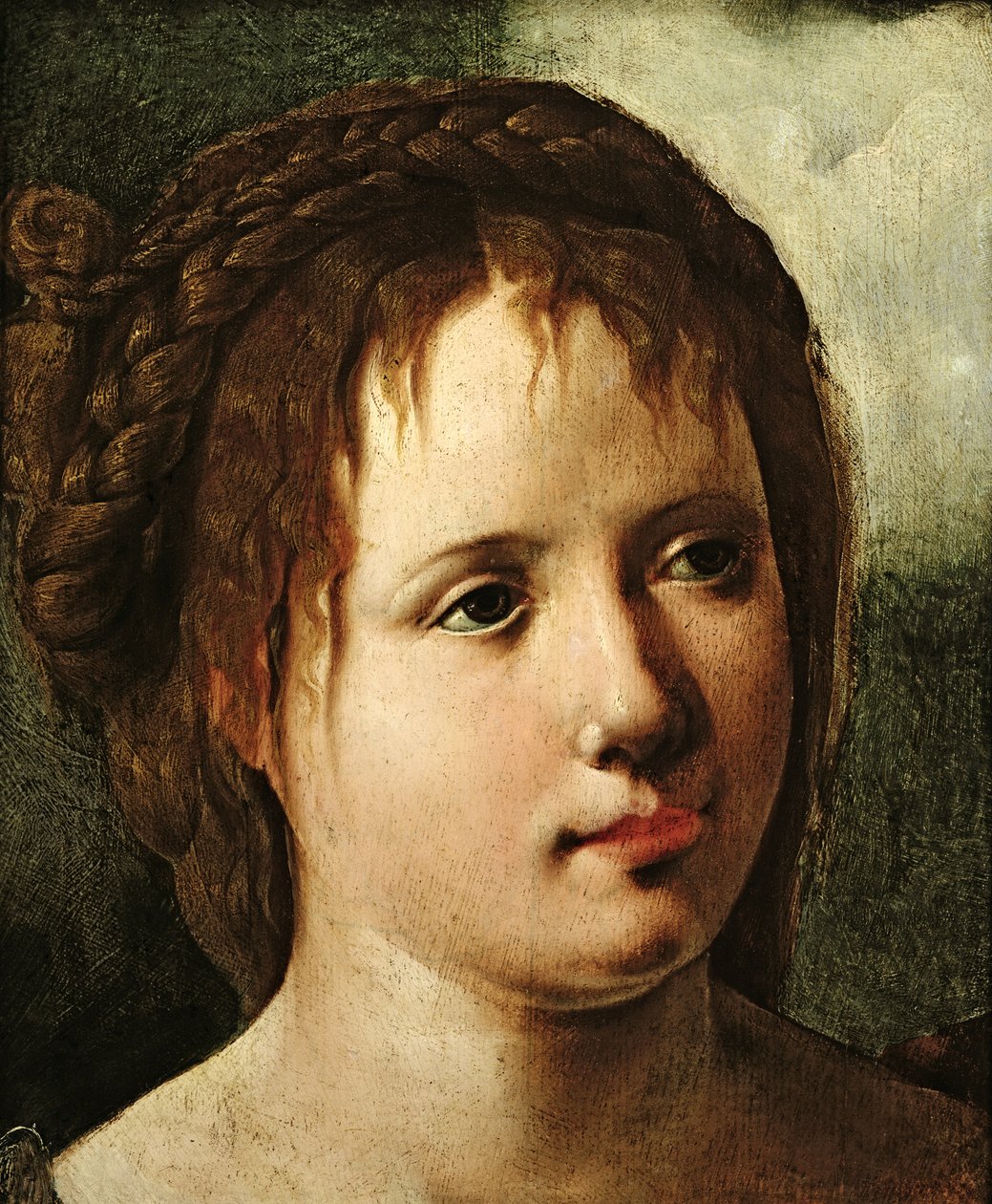 Egy lány feje, 153035 alkotó: Jan van Scorel