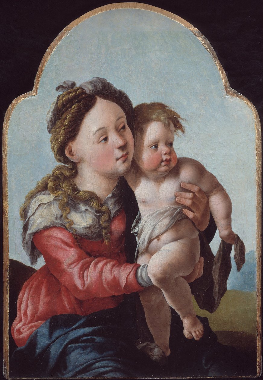 Madonna és gyermeke, 1527-1530 alkotó: Jan van Scorel