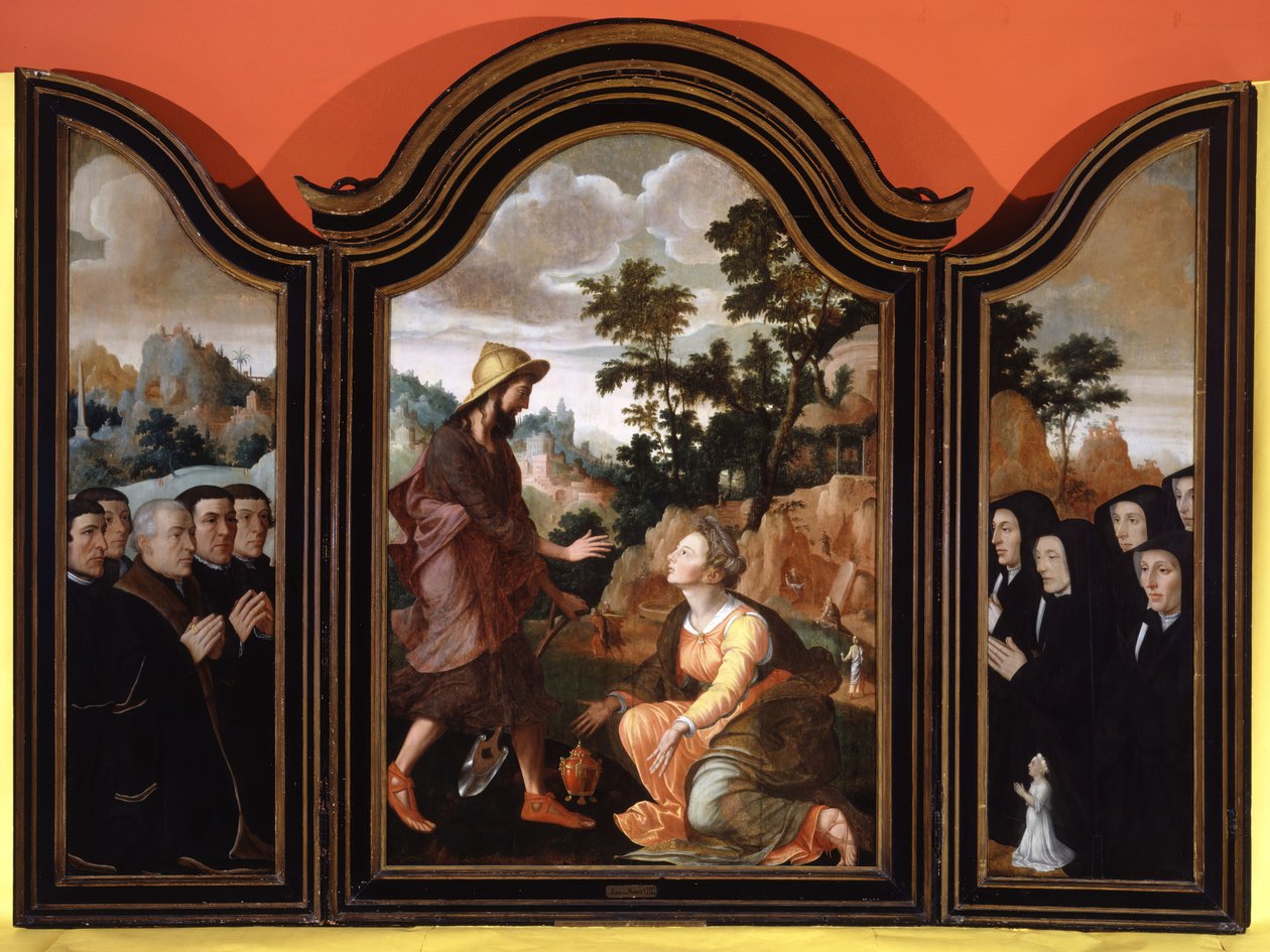 Noli Me Tangere, Adományozók a szárnyakban, 1548-1554. alkotó: Jan van Scorel