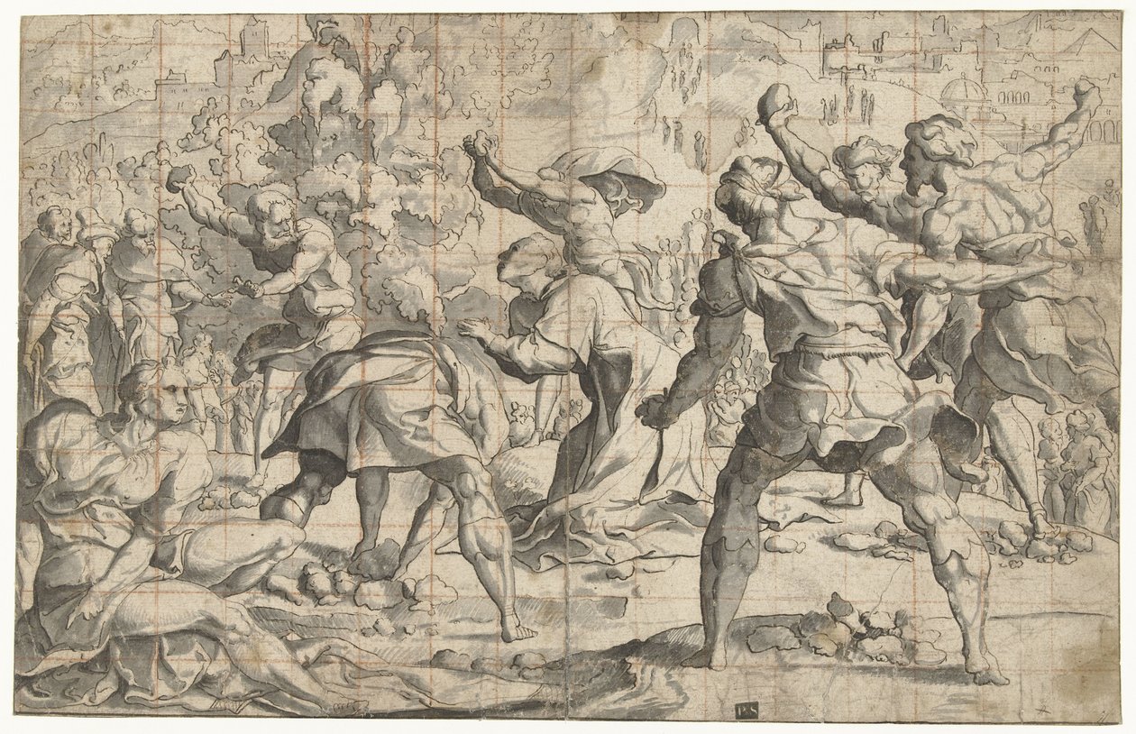Stephanus megkövezése alkotó: Jan van Scorel