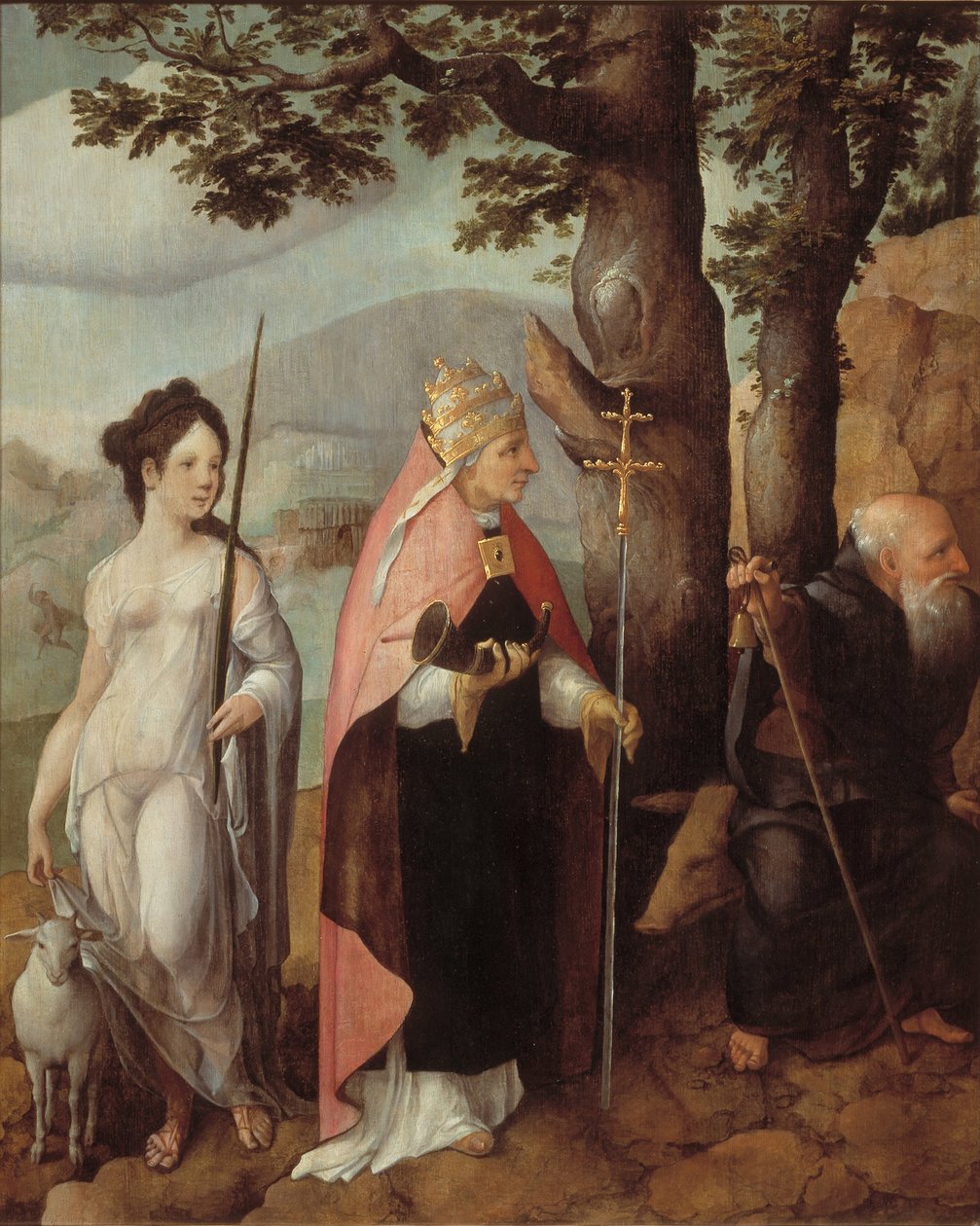 A Van Lokhorst család patrónusai, 1526-1527 alkotó: Jan van Scorel