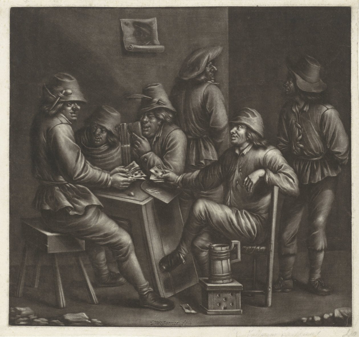 kártyajátékosok alkotó: Jan van Somer