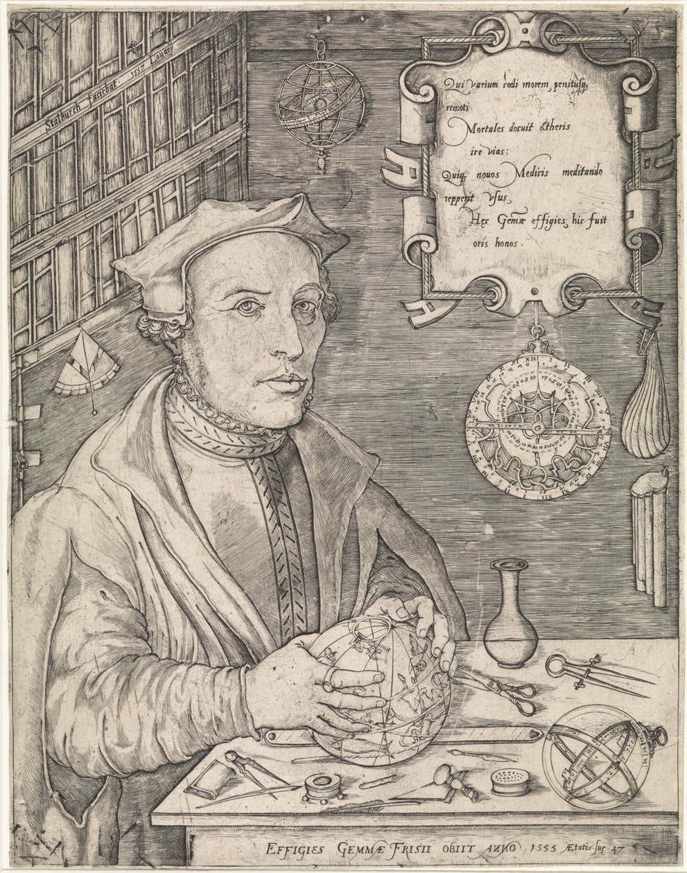 Gemma Frisius portréja alkotó: Jan van Stalburch