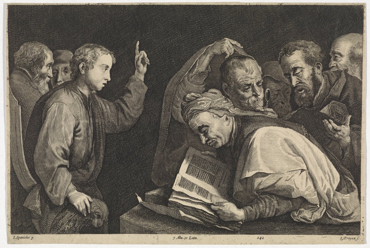 Twaalfjarige Krisztus a templomban Képes Színház (sorozat címe) alkotó: Jan van Troyen
