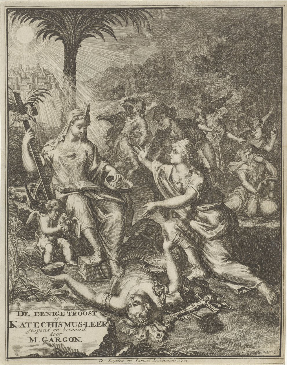 Címlap: M. Gargon, Az egyedüli vigasz, 1713 alkotó: Jan van Vianen