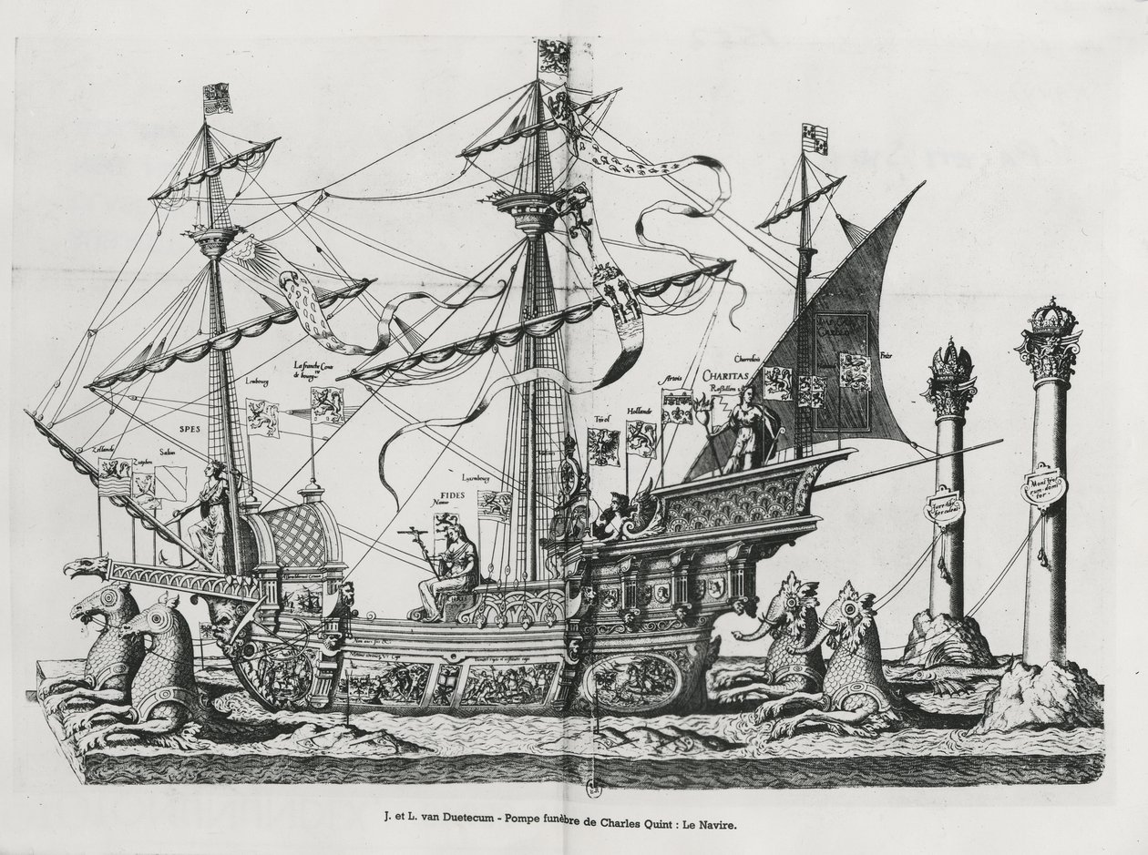 Diadaledény V. Károly császár temetési menetében, 1559 alkotó: Jan van and Doetechum Doetechum the elder