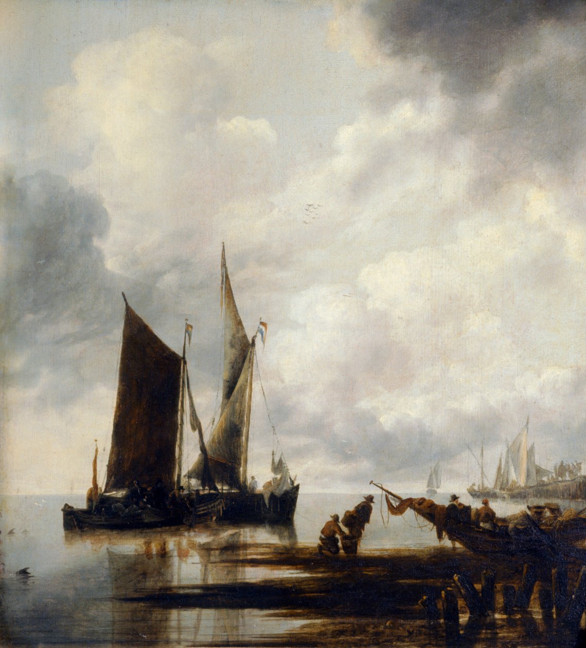 Tengeri darab (olaj, vászon) alkotó: Jan van de Capelle or Cappelle