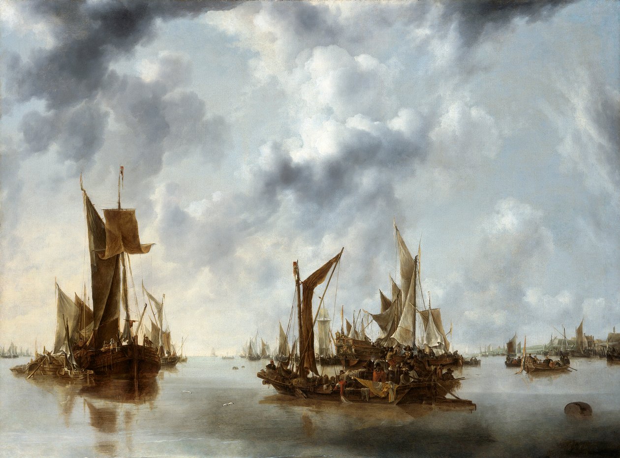 "Nyugalom", 1654 alkotó: Jan van de Cappelle