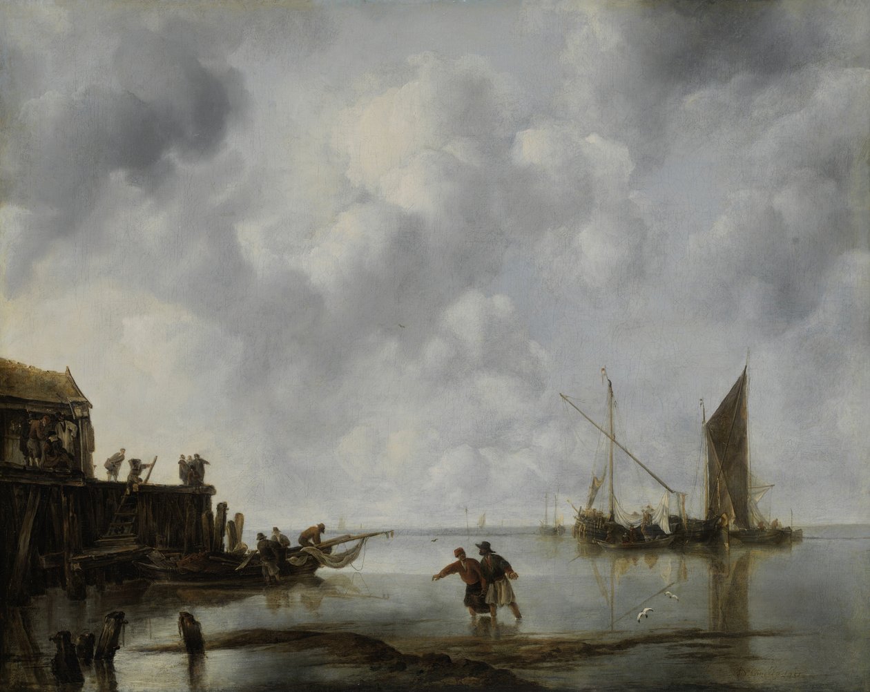Halászhajók nyugalomban, 1651. alkotó: Jan van de Cappelle
